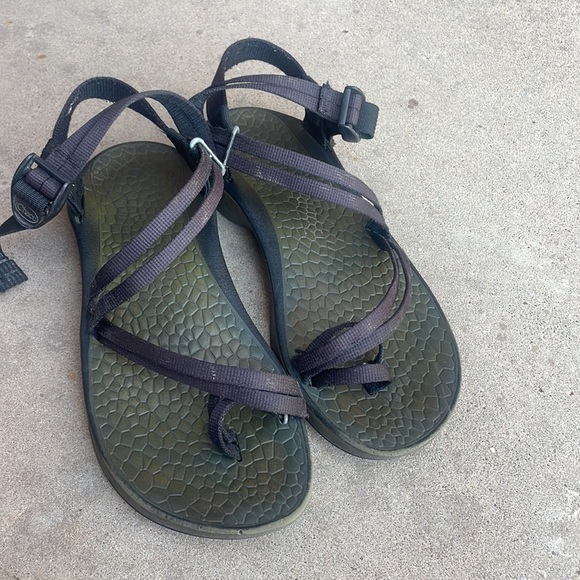Chaco Black and Brown Women's Sandals - Picture 3 of 6